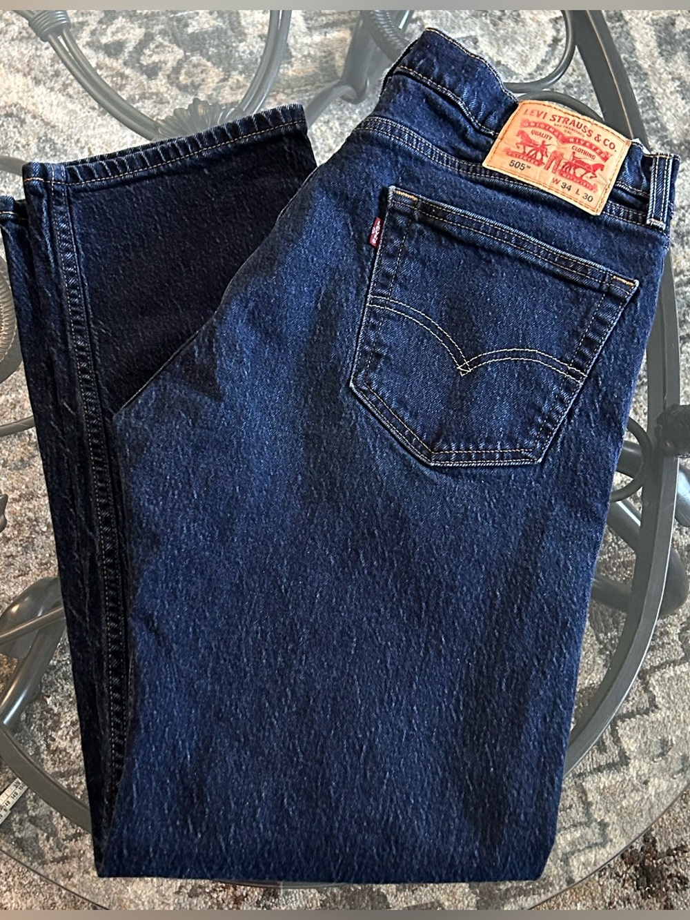 Levi's 505 Dark Blue Men’s Jeans - Classic Straight Fit